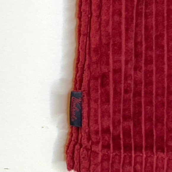Woolrich Deep Ruby Wide Wale Cotton Corduroy Zip Up Vest Size Large - Picture 8 of 11